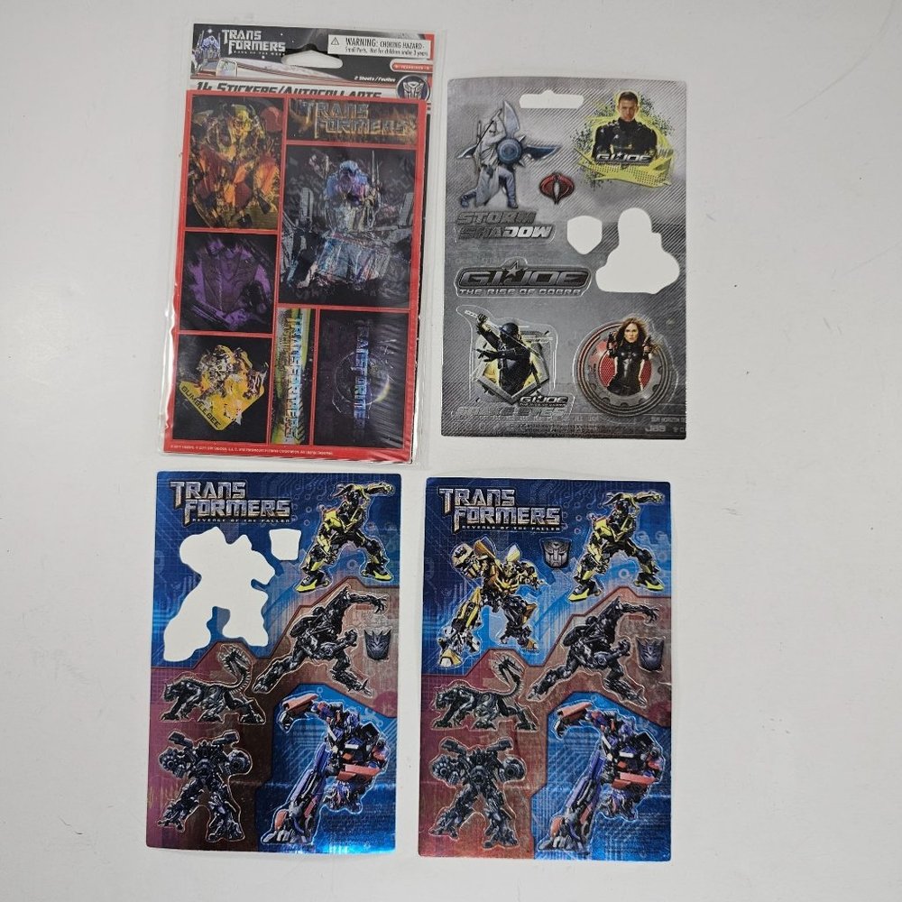 Transformers American Greetings Stickety-Doo-Da 2 Sheets 14 Stickers Plus Bonus